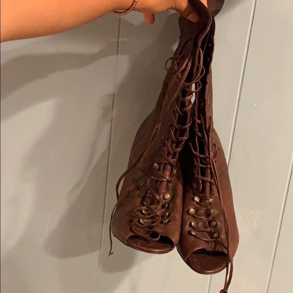 Sexy lace up heels
